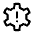 Settings Alert Icon from Rounded Line - Material Symbols Set