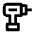 Tools Power Drill Icon from Outlined Line - Material Pro Set