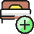 Hotel Single Bed Add Icon from Ultimate Colors Set
