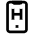 Hotel Mobile Icon from Atlas Line Set