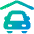 Car Garage Icon from Plump Gradient Set