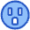 Electricity Outlet Icon from Plump Duo Set