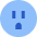 Electricity Outlet Icon from Sharp Flat Set