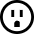 Electricity Outlet Icon from Sharp Line Set