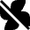 Fan Off Icon from Sharp Solid Set