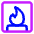 Fireplace Icon from Core Neon Set