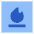 Fireplace Icon from Sharp Flat Set