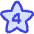 Hotel Four Star Icon from Flex Duo Set