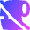 No Toilet Paper Slash Icon from Flex Gradient Set
