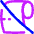 No Toilet Paper Slash Icon from Flex Neon Set