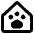 Pet Friendly Hotel Icon from Core Remix Set