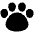 Pet Paw Icon from Plump Solid Set | Free Download as SVG Vector and Transparent PNG | Streamline icons