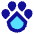 Pet Paw Icon from Sharp Pop Set