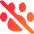 Pet Paw Not Allowed Icon from Core Gradient Set
