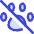 Pet Paw Not Allowed Icon from Core Duo Set