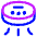 Robot Vacuum Icon from Plump Neon Set