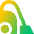 Vacuum Cleaner Icon from Sharp Gradient Set