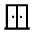 Door Sliding Icon from Sharp Line - Material Symbols Set