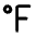 Fahrenheit Icon from Rounded Line - Material Pro Set