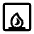 Fireplace Icon from Rounded Line - Material Symbols Set