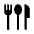 Flatware Fill Icon from Outlined Fill - Material Symbols Set | Free Download as SVG Vector and Transparent PNG | Streamline icons