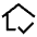 In Home Mode Icon from Outlined Line - Material Symbols Set