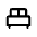 Single Bed Icon from Outlined Line - Material Symbols Set