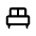 Single Bed Icon from Rounded Line - Material Symbols Set