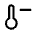 Thermometer Loss Icon from Outlined Line - Material Symbols Set