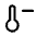 Thermometer Loss Icon from Rounded Line - Material Symbols Set