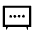 Tv With Assistant Icon from Sharp Line - Material Symbols Set