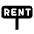 Real Estate Sign For Rent Icon from Nova Solid Set