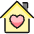 House Heart Icon from Ultimate Colors Set