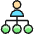 Human Resources Hierarchy Icon from Ultimate Colors Set