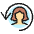 Human Resources Woman Previous 1 Icon from Ultimate Colors Set