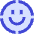 Face Scan Circle Icon from Sharp Duo Set