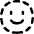 Face Scan Circle Icon from Flex Line Set