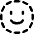 Face Scan Circle Icon from Flex Line Set