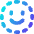 Face Scan Circle Icon from Flex Gradient Set