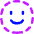 Face Scan Circle Icon from Flex Neon Set