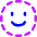 Face Scan Circle Icon from Flex Neon Set
