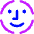 Face Scan Circle Icon from Core Neon Set