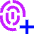 Fingerprint Add Icon from Sharp Neon Set