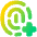 Fingerprint Add Icon from Plump Gradient Set