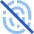 Fingerprint Off Icon from Sharp Flat Set