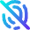 Fingerprint Off Icon from Core Gradient Set