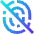 Fingerprint Off Icon from Sharp Gradient Set