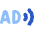 Audio Description Icon from Core Flat Set