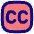 Closed Captions Square Icon from Flex Pop Set