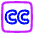Closed Captions Square Icon from Plump Neon Set